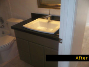 After bathroom renovations in Oro Valley